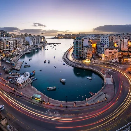 Exquisite Seafront In Spinola Bay St Julians Apartment