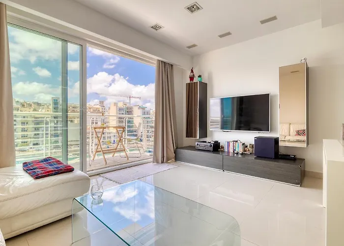 شقة Exquisite Seafront In Spinola Bay St Julians سانت جوليان